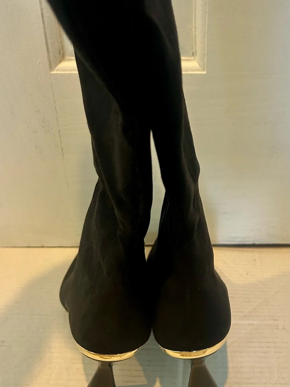 Alfani Black Over-the-Knee Suede Heeled Boots